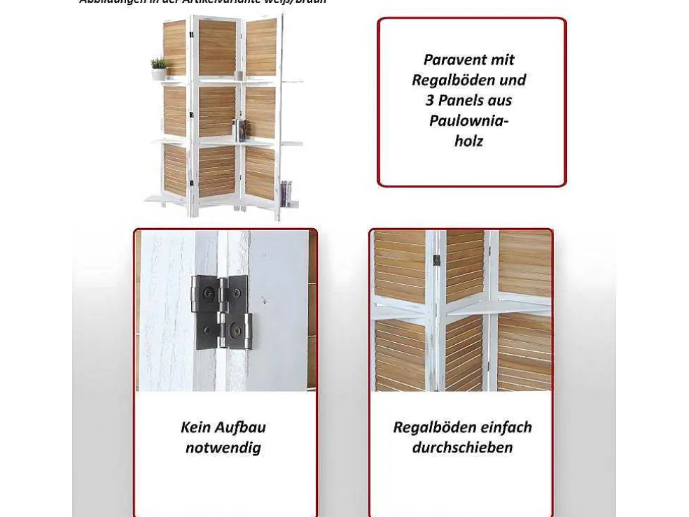 Aberdeen Scherm Met Planken, Bruin/Bruin