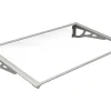 Afdak Kepler Van Aluminium - 120 X 90 X 22 Cm - Zilverkleur