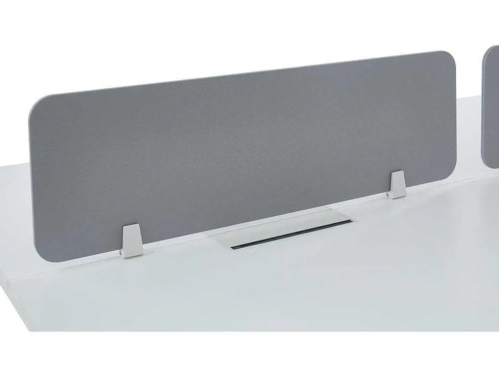 Afscheiding Voor Professioneel Bureau - Stof - Grijs - L110 Cm - Downtown