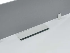 Afscheiding Voor Professioneel Bureau - Stof - Grijs - L130 Cm - Downtown
