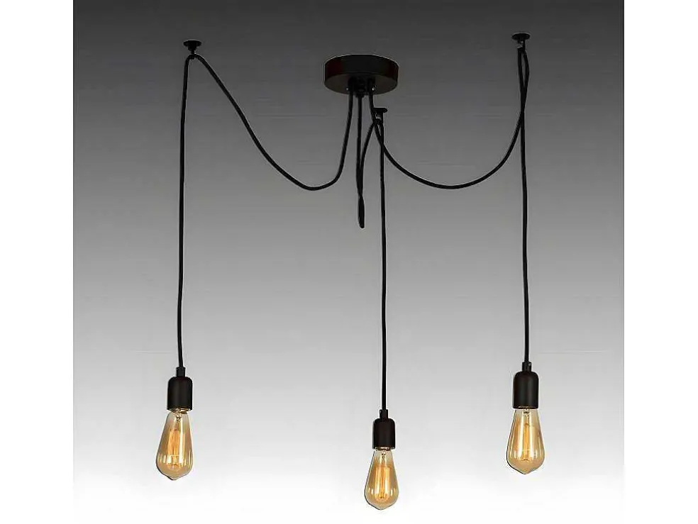 Andria Hanglamp, Zwart, 180 X 180 X 93 Cm, Epikasa