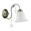 Anna Wandlamp, Messing, Wit, 31X37X18 Cm, Epikasa