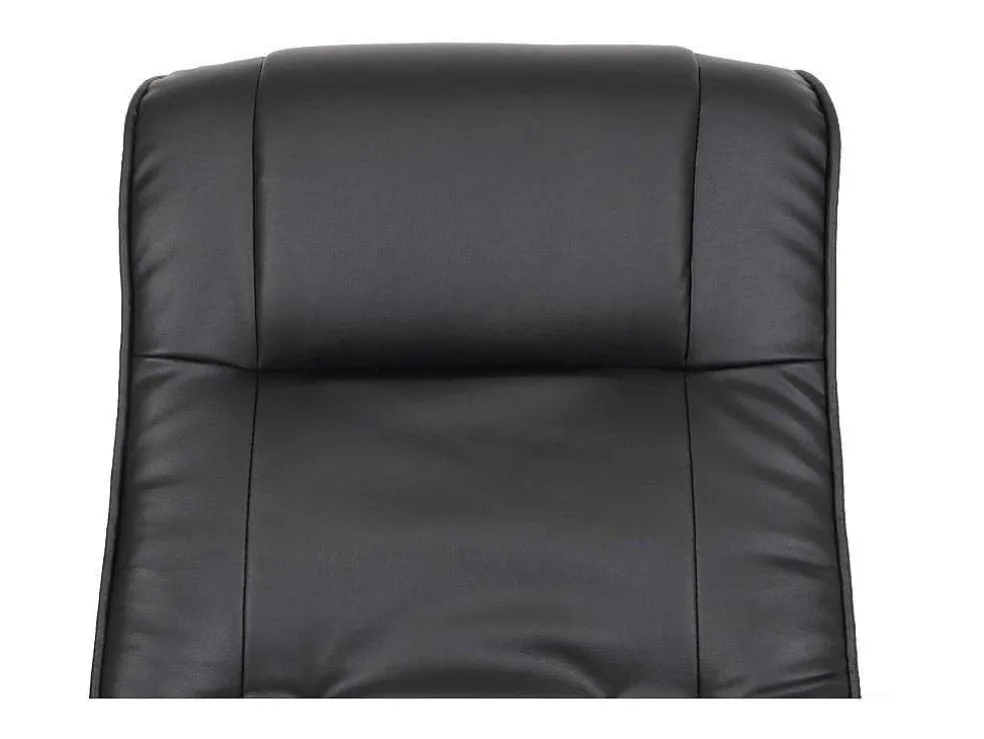 Aprilia Relaxfauteuil Met Kruk, Zwart