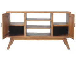 Badkamermeubel In Teakhout Met Dubbele Wastafel - 135 Cm - Gianyar