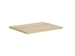 Badkamermeubel Met Opzetwastafel Van Steen - Eikenfineer - 60 Cm - Milipam
