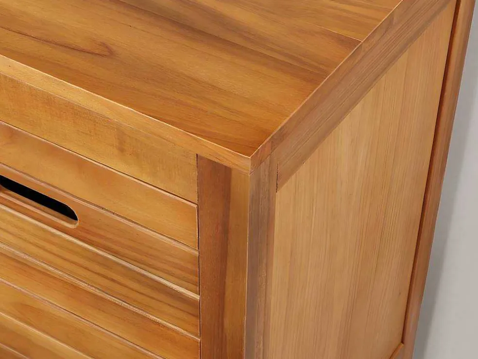 Badkamermeubel Van Acaciahout Met Enkele Wastafel - 130 Cm - Pulukan