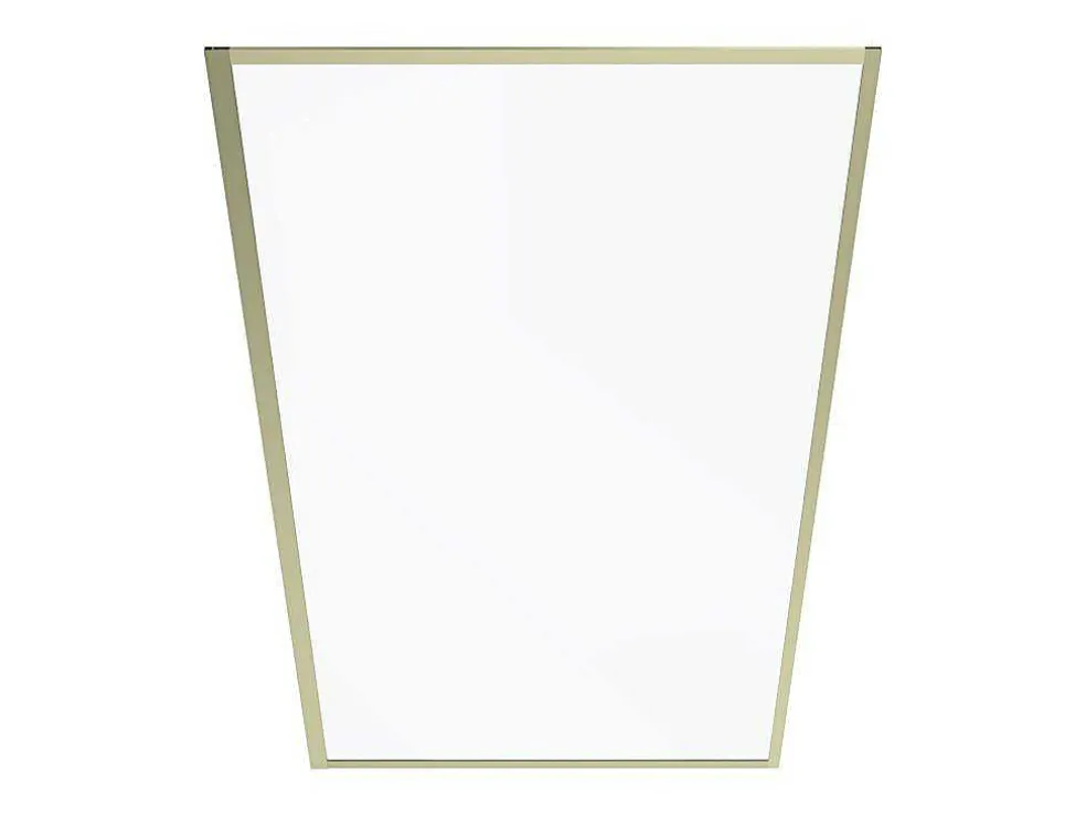 Badscherm Goudkleurig Industriele Stijl 80 X 140 Cm Gehard Glas Bradenton