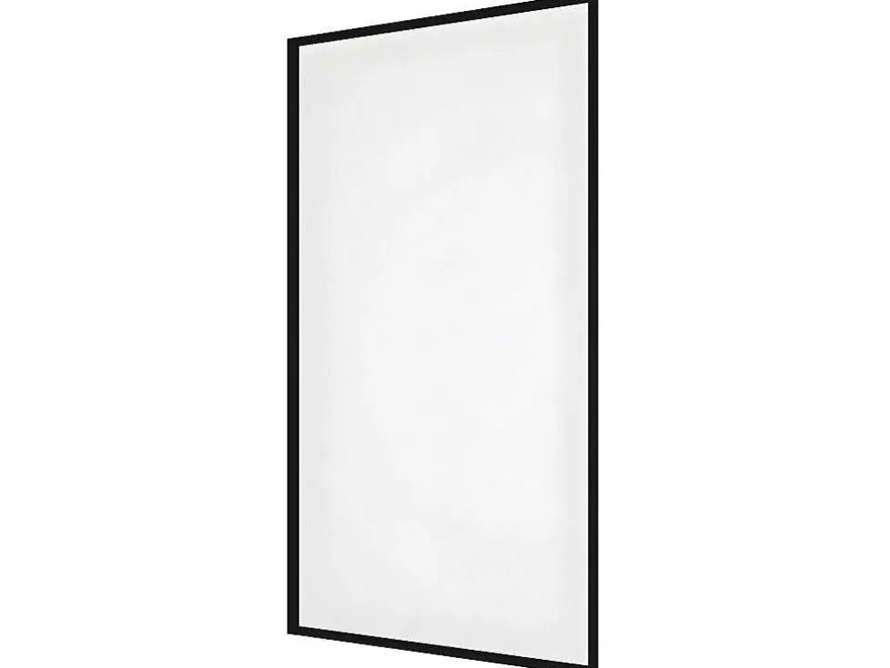 Badscherm In Industriele Stijl Zwart Mat - 70 X 140 Cm - Gehard Glas - Bradenton