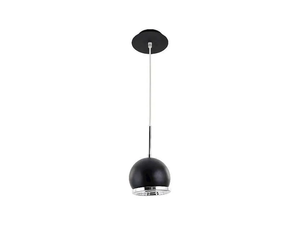 Ball Hanglamp, Zwart, 14X14X8,35 Cm, Epikasa