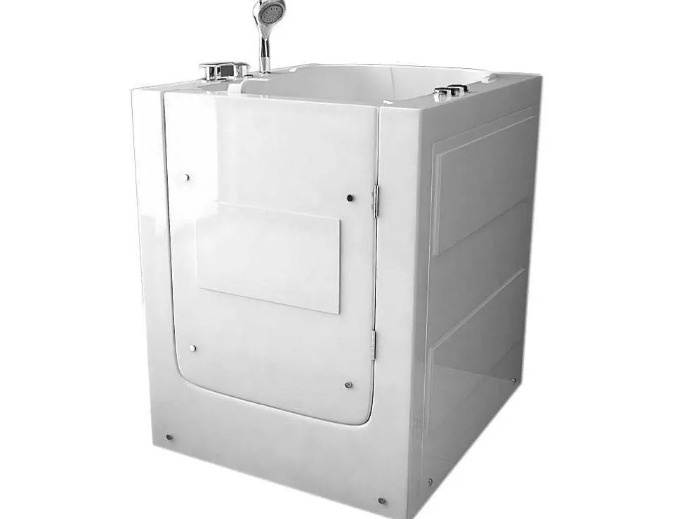Balneobad Met Deur Voor Senioren 93 X 83 X H100 Cm Lavander