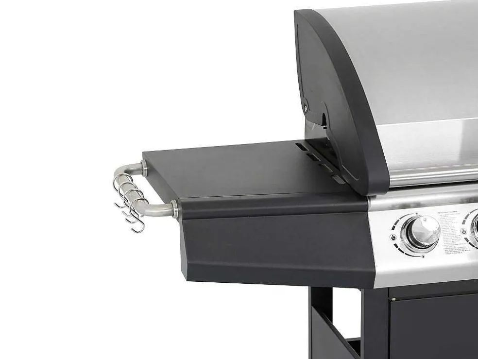 Barbecue Op Gas Met 4 Branders En 1 Rechaud Aan De Zijkant 143 X 54 X 115 Cm - Smoky