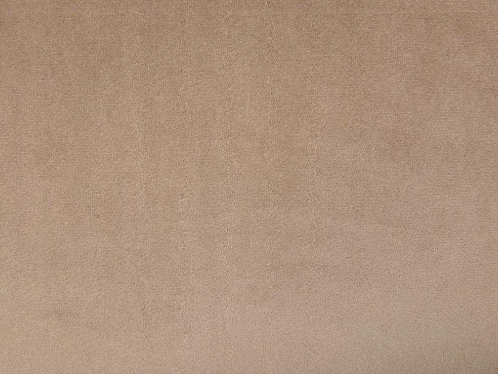 Barkruk Van Velours En Zwart Metaal - Verstelbare Hoogte - Beige - Eleana