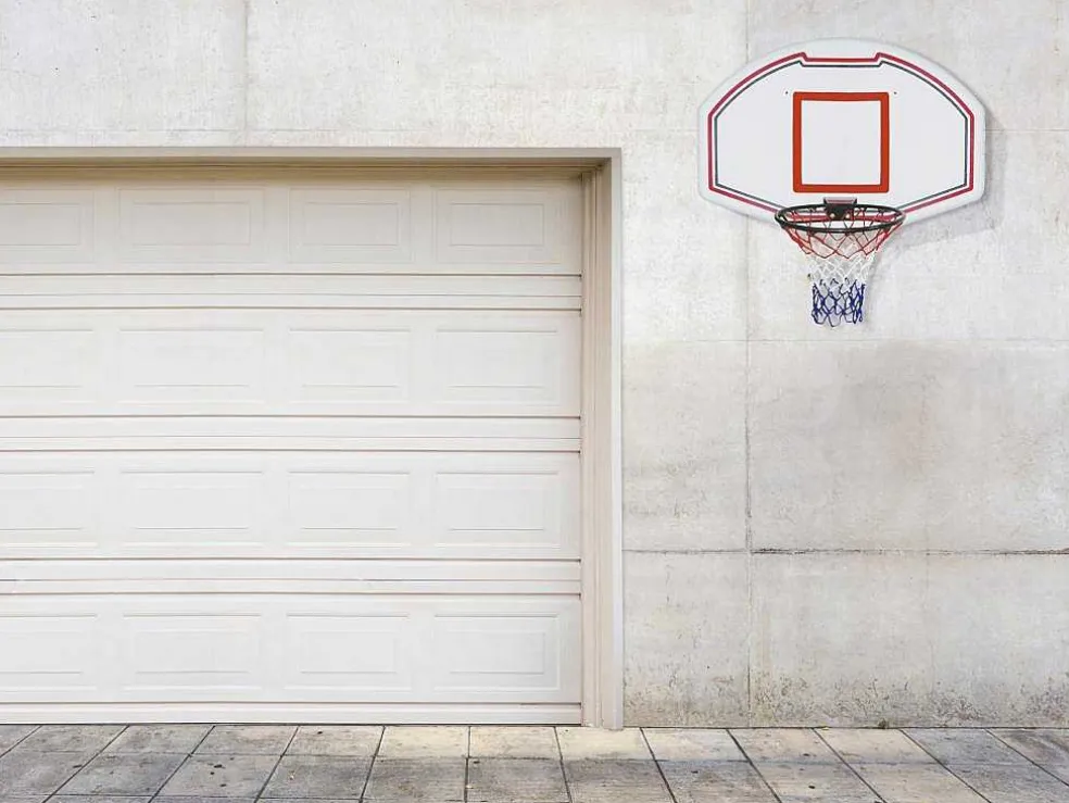 Basketbalnet Voor Aan De Muur, Wit - B111 X H77 Cm - Bemidji