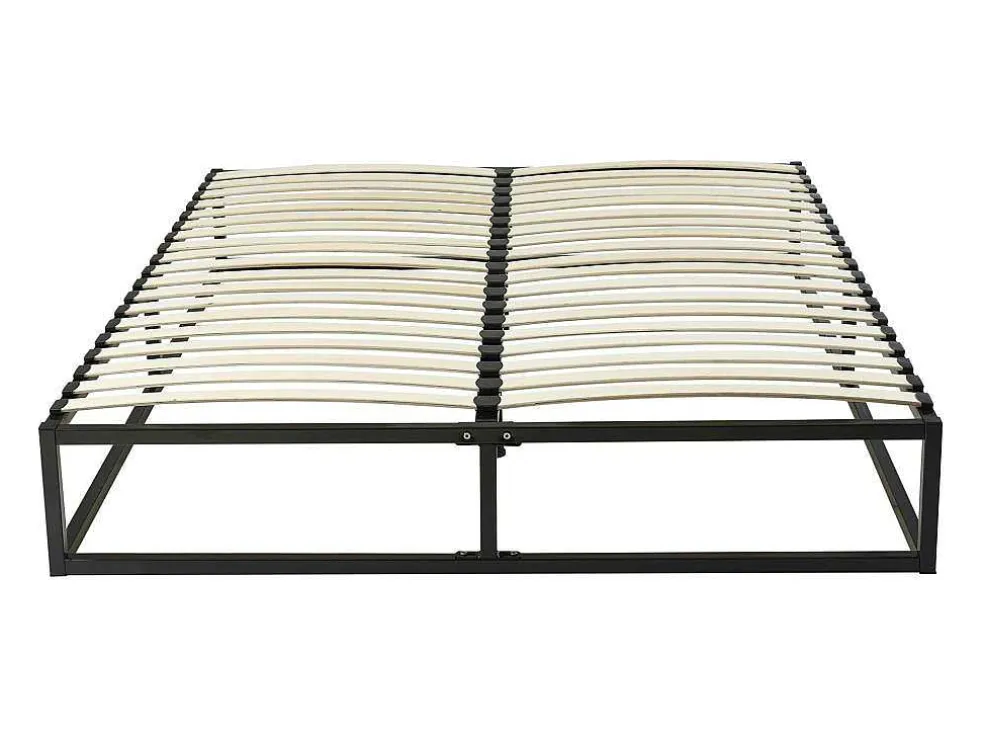 Bedbodem Met Latten Van Metaal 140 X 190 Cm - 2 X 19 Latten - Zwart - Rammus Van Ysmee