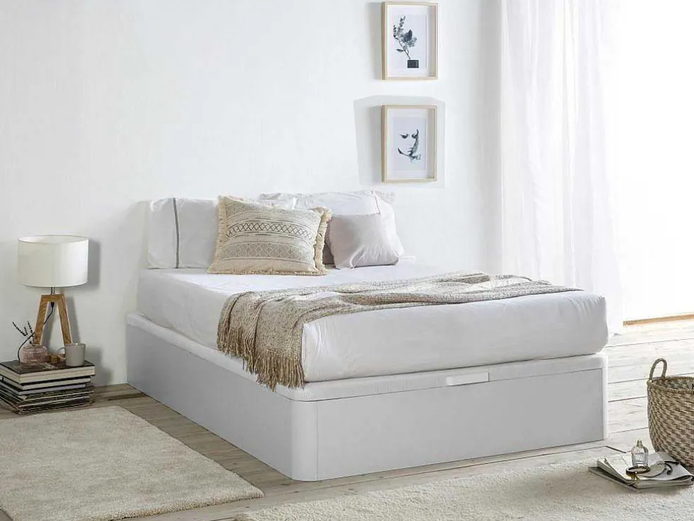 Bedbodem Met Opbergruimte Hestia Van Ysmee - Mat Wit - 160 X 200 Cm