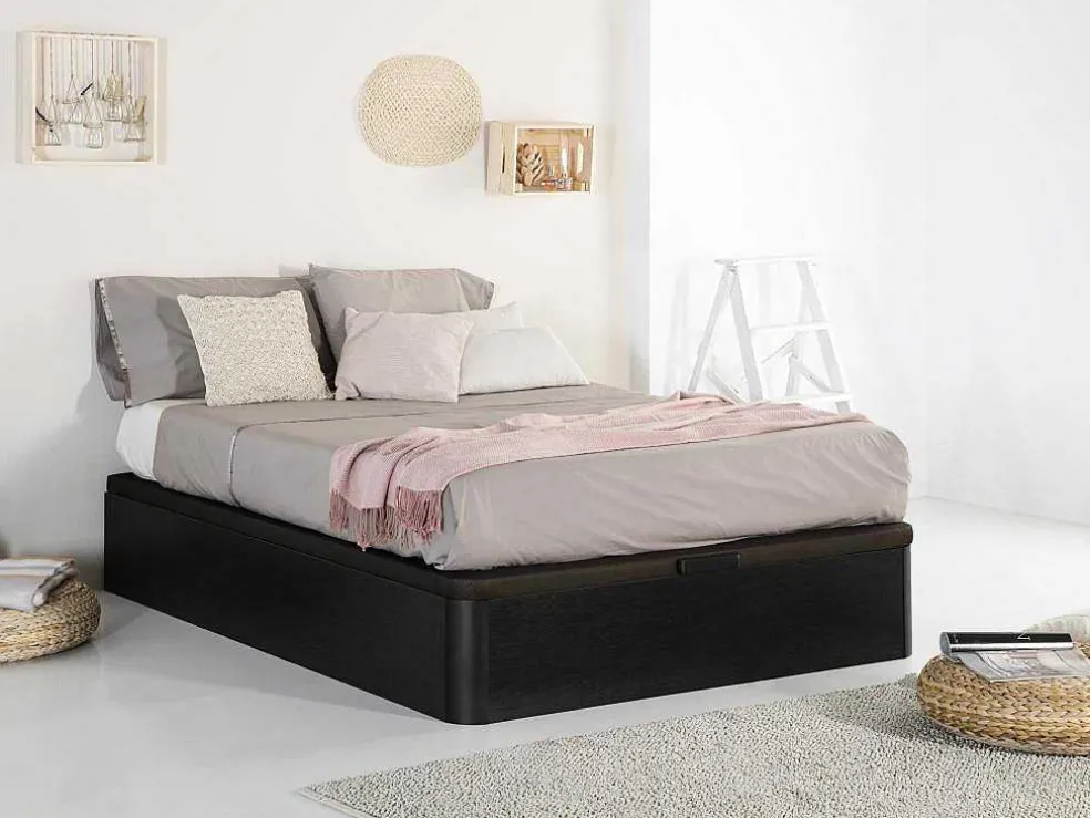 Bedbodem Met Opbergruimte Hestia Van Ysmee - Donker Naturelkleur - 140 X 190 Cm