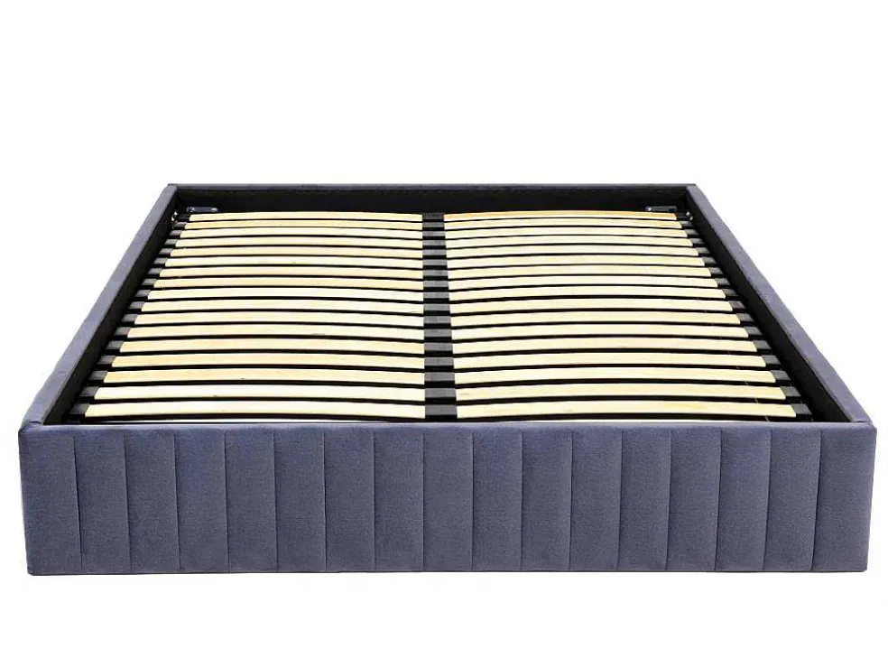 Bedbodem Met Opbergruimte 140 X 190 Cm Van Grijs Velours - Sethi Van Dreamea