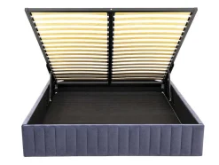 Bedbodem Met Opbergruimte 140 X 190 Cm Van Grijs Velours - Sethi Van Dreamea