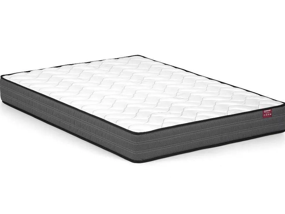 Bed Met Hoofdeinde Met Opbergruimte En Lades - 140 X 190 Cm - Kleur: Wit + Bedbodem + Matras - Leandre
