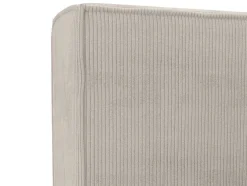 Bed Met Opbergruimte 180 X 200 Cm - Ribfluweel - Beige + Matras - Timano