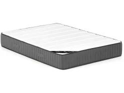 Bed Met Opbergruimte 160 X 200 Cm - Ribfluweel - Beige + Matras - Timano