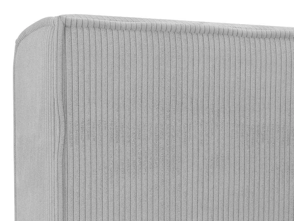 Bed Met Opbergruimte 180 X 200 Cm - Ribfluweel - Lichtgrijs - Timano - Van Pascal Morabito