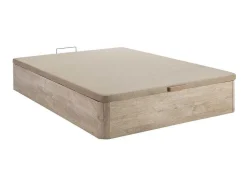 Bedset 160 X 200 Cm - Bedbodem Met Lichte Houtlook En Opbergruimte + Matras In Schuim Met Hoge Dichtheid - Heaven Van Dreamea Play