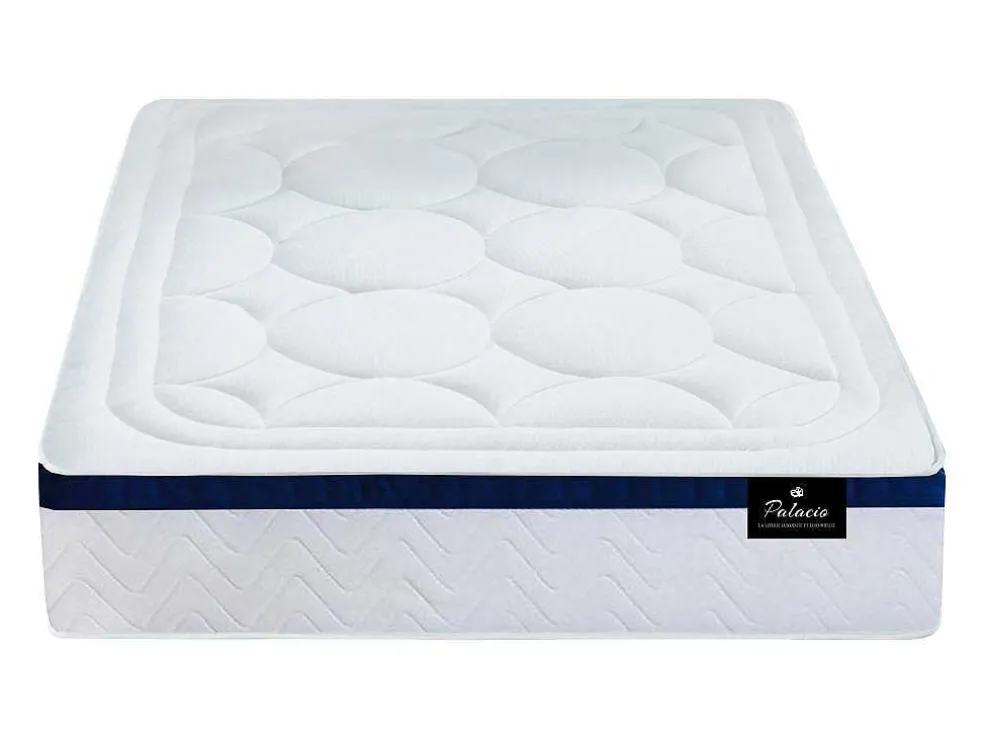 Bedset 140 X 190 Cm - Witte Bedbodem Met Opbergruimte + Matras Met Pocketveren - Marquis Van Dreamea Play