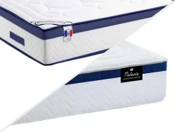 Bedset 140 X 190 Cm - Witte Bedbodem Met Opbergruimte + Matras Met Pocketveren - Marquis Van Dreamea Play
