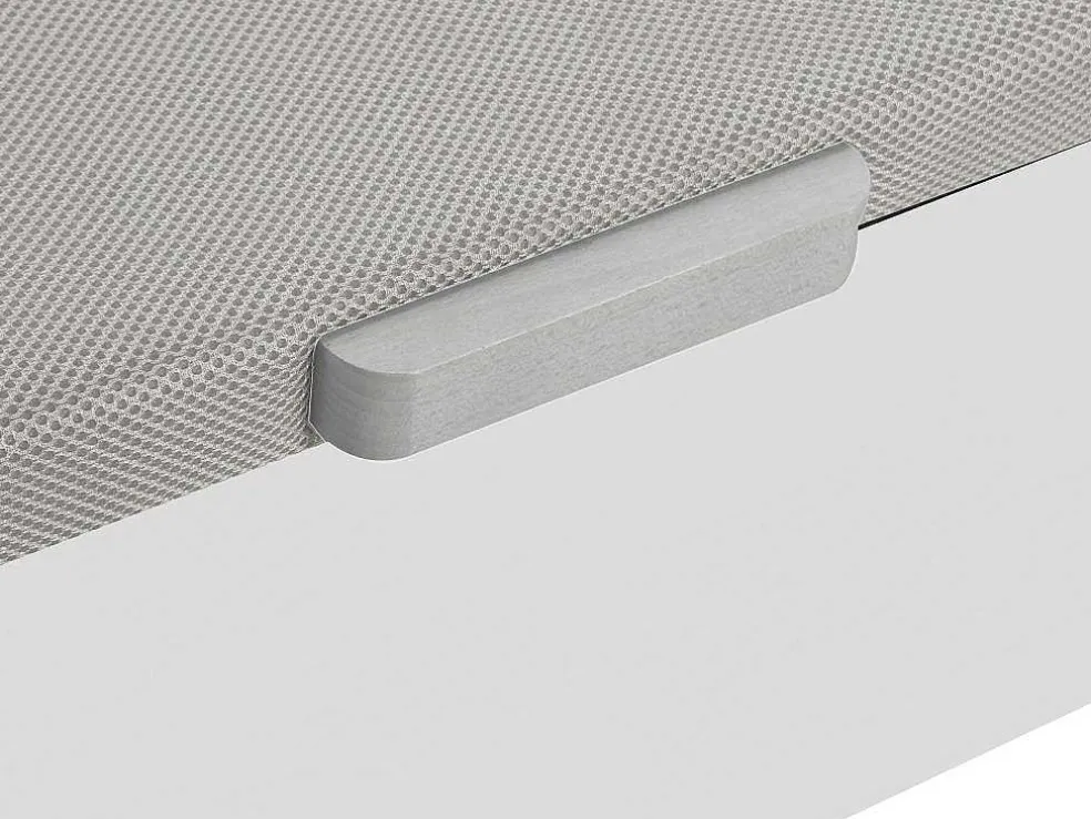 Bedset 160 X 200 Cm - Witte Bedbodem Met Opbergruimte + Matras In Schuim Met Hoge Dichtheid - Heaven Van Dreamea Play