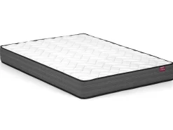 Bed 140 X 190 Cm Met Hoofdbord Met Golfpatroon - Velours - Oudroze + Matras - Sagali