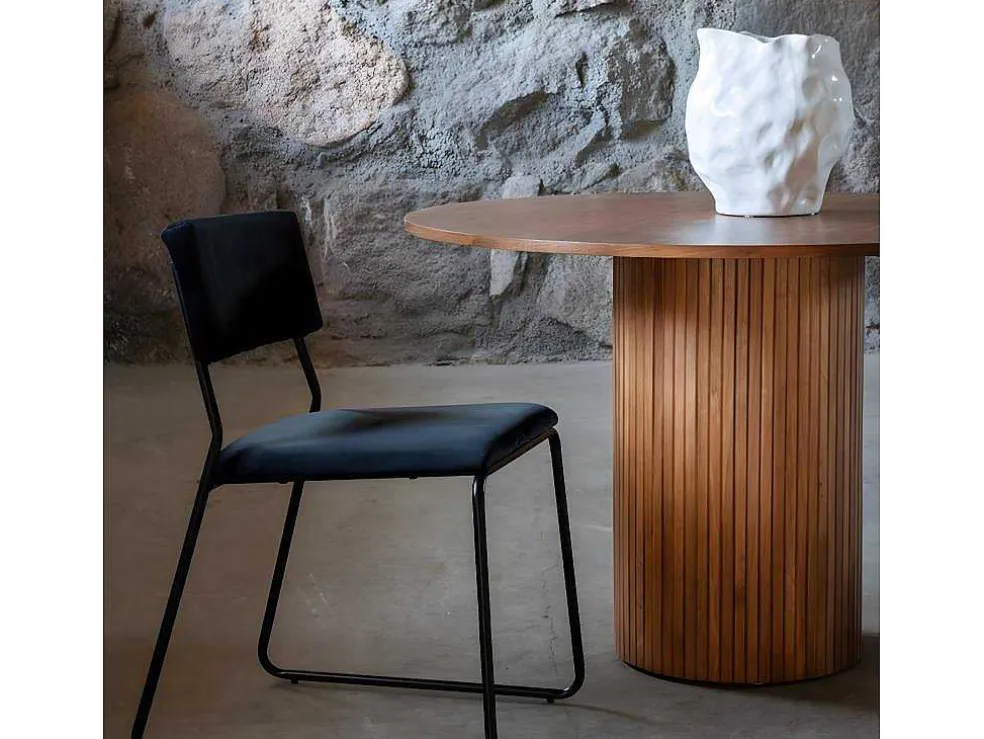 Bianca Eetkamertafel O110Cm Eik Fineer.