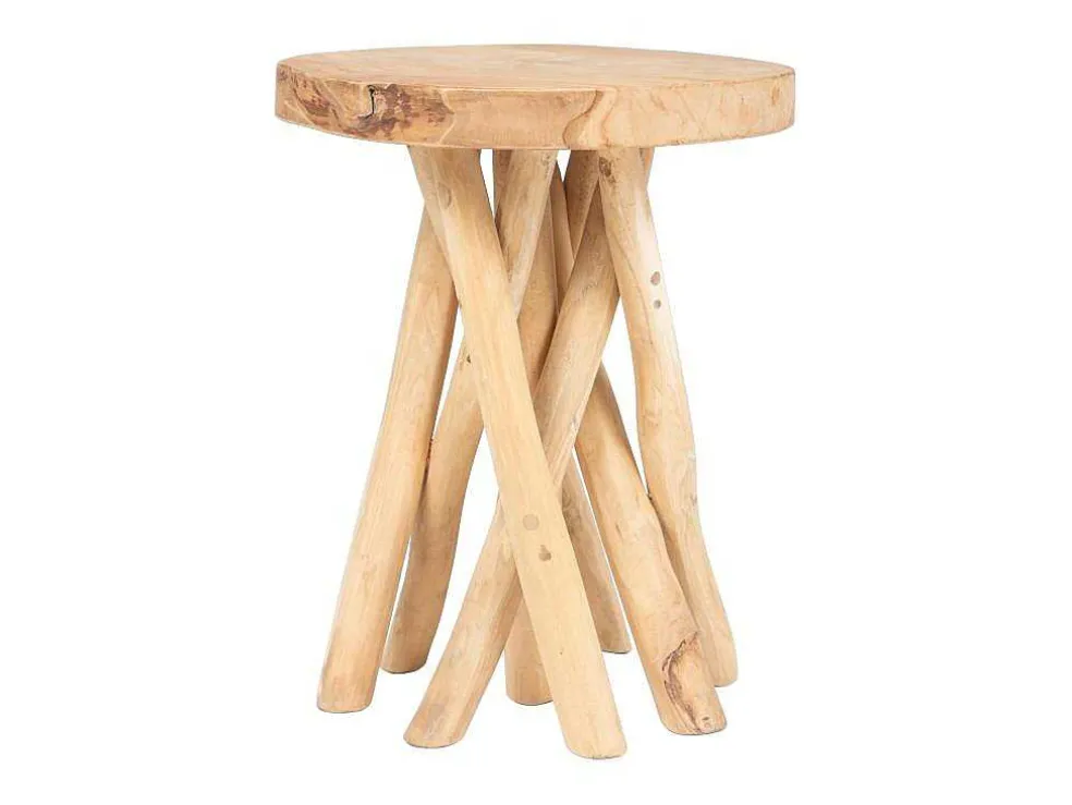 Bijzettafel Van Teakhout - Kleur: Naturel - Gayana