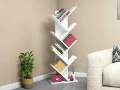 Boekenkast Met 7 Planken - Wit - Asinali