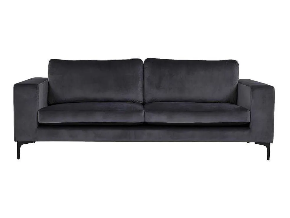 Bolero Bank 3 Persoons Velours Grijs.
