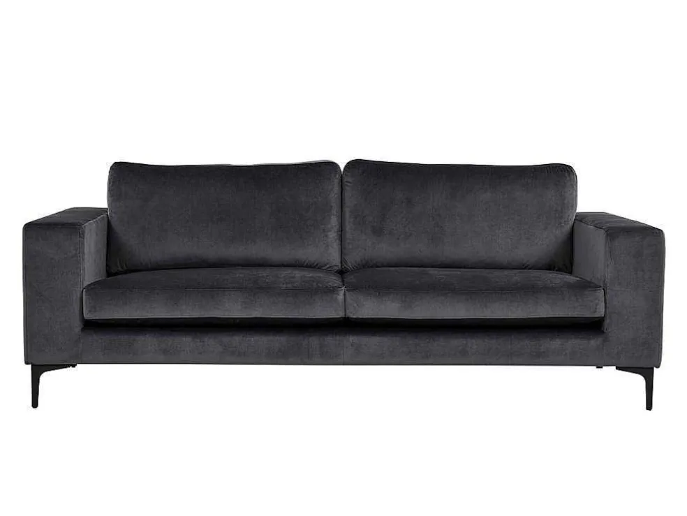 Bolero Bank 3 Persoons Velours Grijs.