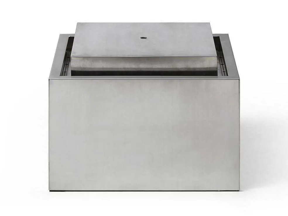 Buitenfontein Van Roestvrij Staal - H34 Cm - Zilverkleurig - Hoki