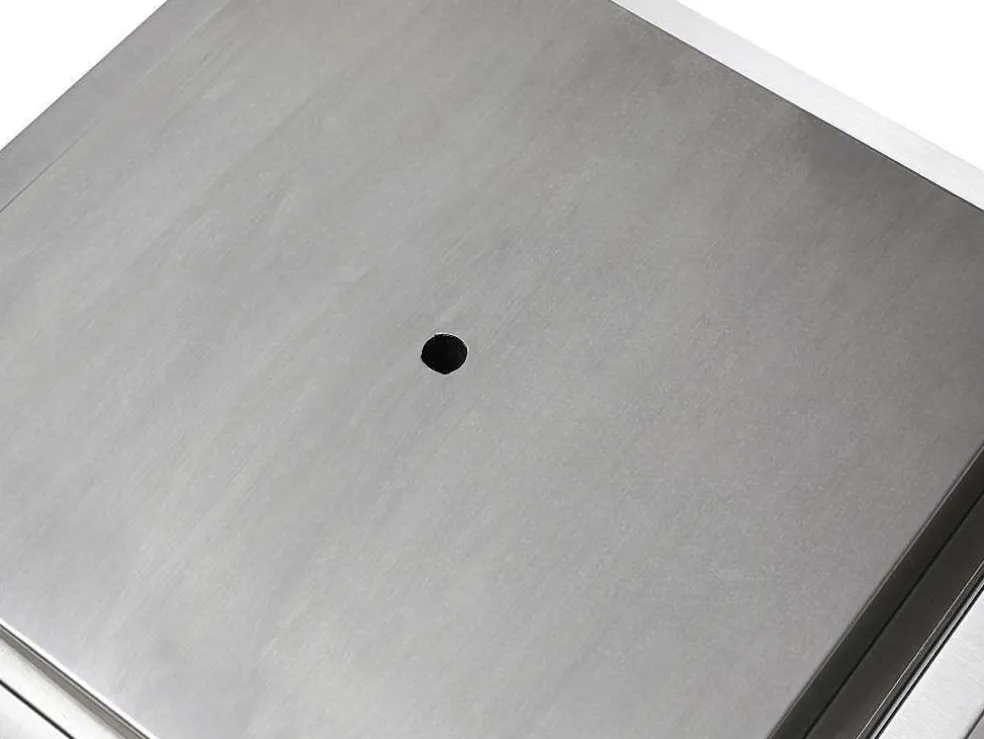 Buitenfontein Van Roestvrij Staal - H34 Cm - Zilverkleurig - Hoki