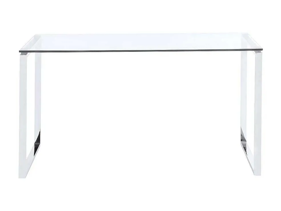 Bureau Freya - Gehard Glas En Verchroomd Metaal