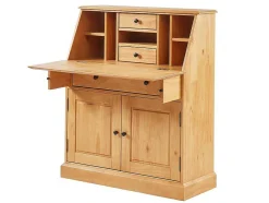 Bureaukast - Grenen En Mdf - Eikenkleur - Cleore