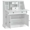 Bureaukast - Grenen En Mdf - Wit - Cleore