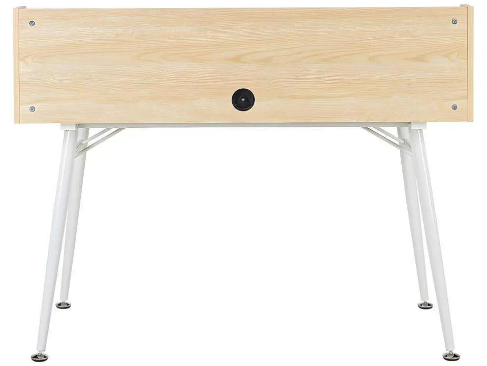 Bureau Larcos Met Opbergruimte - Eik & Wit