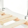 Cabine Stapelbed Met Glijbaan - 90X200Cm + 90X100Cm - Massief Grenen - Wit