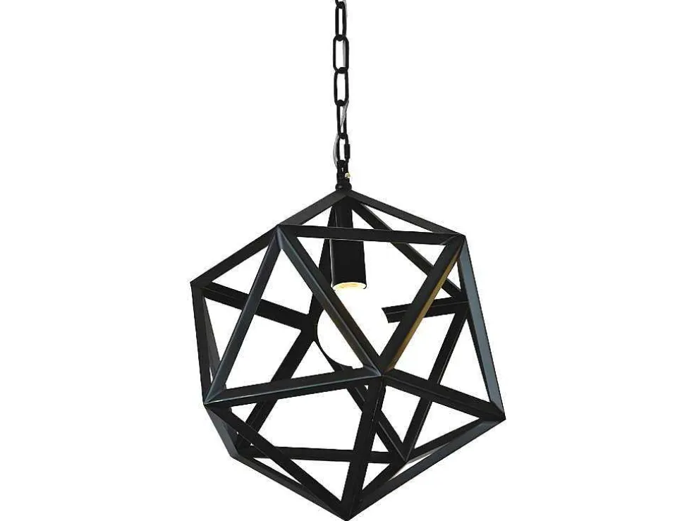 Cage Hanglamp, Zwart, 30X30X100 Cm, Epikasa