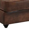 Chaise Longue - Hoek Links - Chesterfield Shirel Van Microvezel Met Lived-In Leeraspect