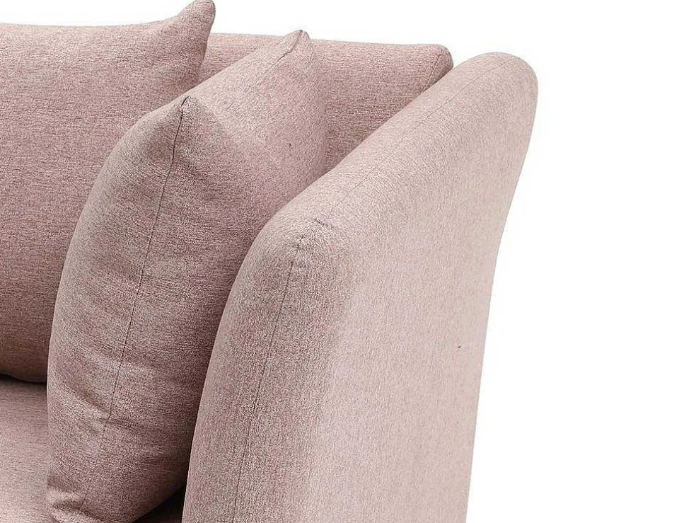 Chaise Longue Links Van Roze Stof Napasa