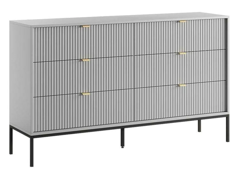 Commode Met 6 Lades - Grijs - Liouba - Van Pascal Morabito