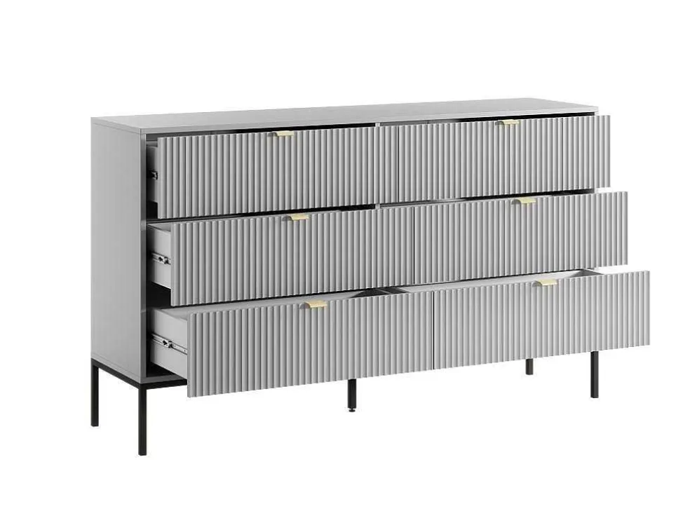 Commode Met 6 Lades - Grijs - Liouba - Van Pascal Morabito