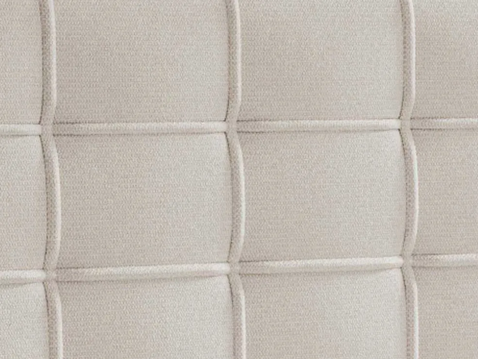 Complete Set Met Boxspring En Gecapitonneerd Hoofdbord + Bedbodem + Matras + Topmatras - 180 X 200 Cm - Stof - Beige - Inao Van Ysmee