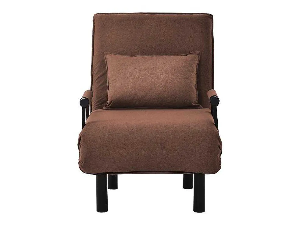Converteerbare Stoffen Fauteuil - 6-Voudig Verstelbare Rugleuning - Bruin